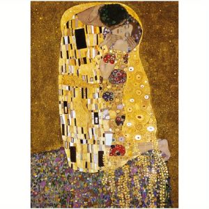 1000pcs Klimt 'Kiss' Jigsaw Puzzle - Artistic Home Decor & Unique Gift Idea for Birthdays and Holidays