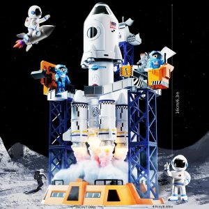 Doloowee Space Exploration Space Shuttle Building Kit for Kids - STEM Aerospace Toys for Boys & Girls - Educational & Creative Gift for Halloween, Christmas, Birthday