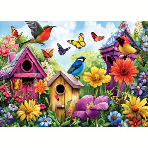 Hummingbird 1000 Piece Jigsaw Puzzle, 1000 Piece Jigsaw Puzzle For Adults - Premium Quality, Eco-Friendly, Colorful Artwork Puzzle Brain Teasing Fun & Perfect Wall Art Christmas Gifts