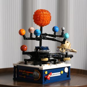 TUOMU 775 Pieces Solar System Model Creative Building Toys with Lights, Earth Moon and Sun Orrery Toy Educational Toys, STEM Learning Kits, Best Learning Gifts Halloween Christmas Gift