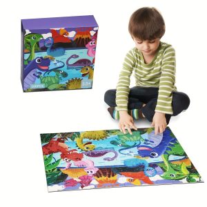 100 Piece Jigsaw Puzzle For Kids Age 4-8, Dinosaur Floor Puzzles For Toddler Children Boys And Girls Educational Learning Toys Preschool Birthday Christmas